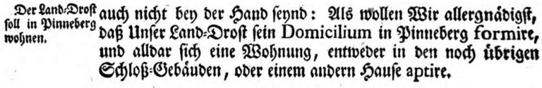 Verordnung des dänischen Königs