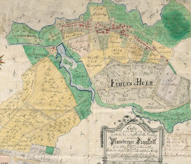 Auszug aus der Verkoppelungskarte von 1792