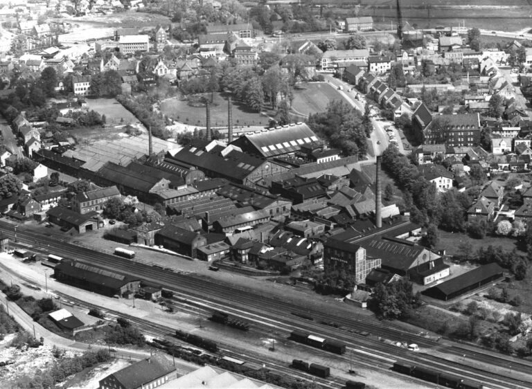 Luftbild der Firma Wuppermann aus dem Jahr 1962